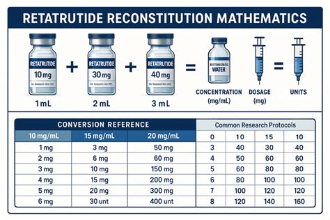 retatrutide peptide injection dosage chart